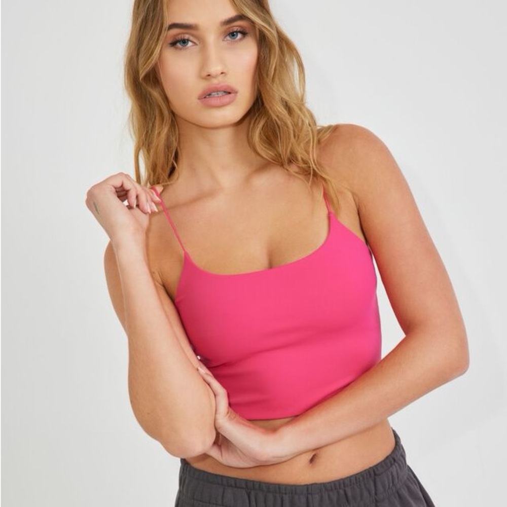 Garage Pink Cropped Tank Top Sz XS